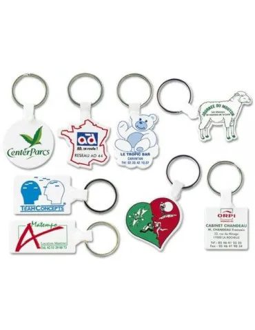 PORTE CLES PERSONNALISABLE DUR (anneau 25 mm) 2