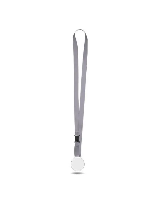 MEDAILLE PLASTIQUE (PMMA) EP 3 mm ET MAXI 30 cm2 AVEC CORDON SATIN