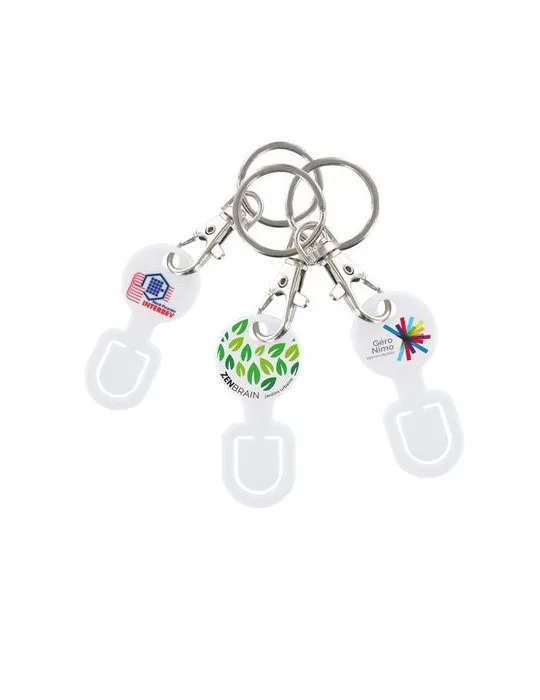 PORTE CLES MOUSQUETON PETIT MODELE AVEC CLIPCOURSE