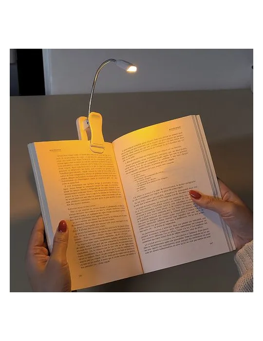 LAMPE LED DE LECTURE FLEXIBLE AVEC PINCE