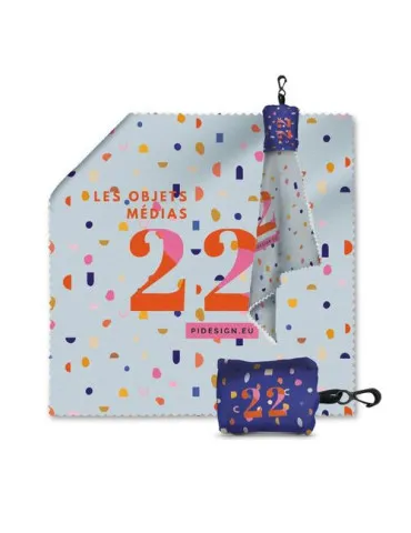 CHIFFON DE NETTOYAGE EN MICROFIBRE  AVEC POCHETTE 150x150mm