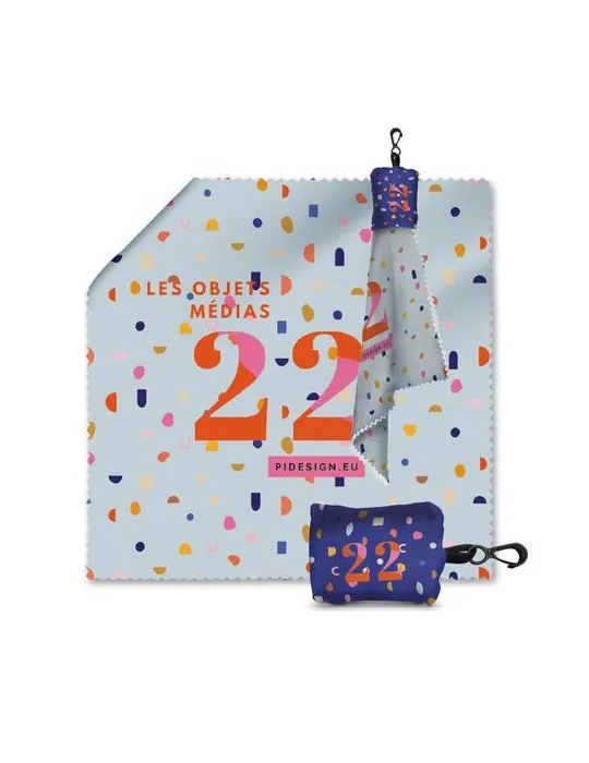 CHIFFON DE NETTOYAGE EN MICROFIBRE  AVEC POCHETTE 150x150mm