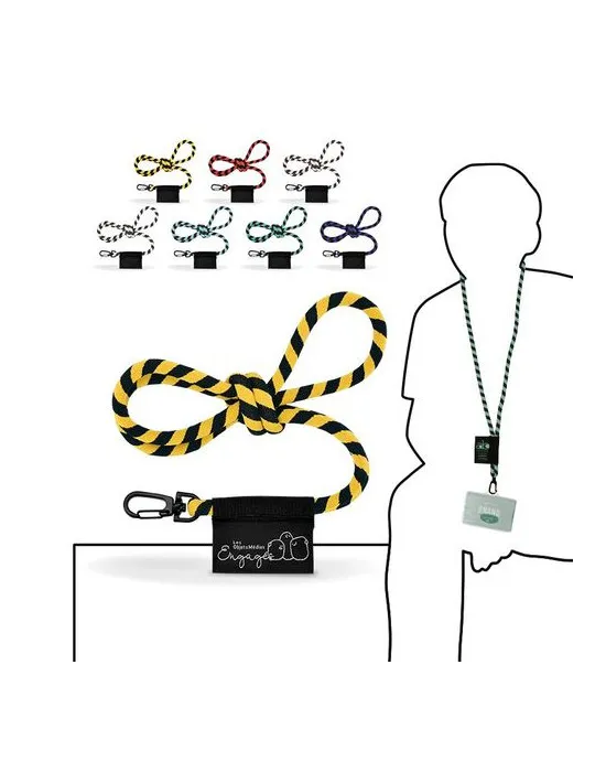 CORDON TOUR DE COU / LANAYRD TUBULAIRE TISSEE 2 COULEURS