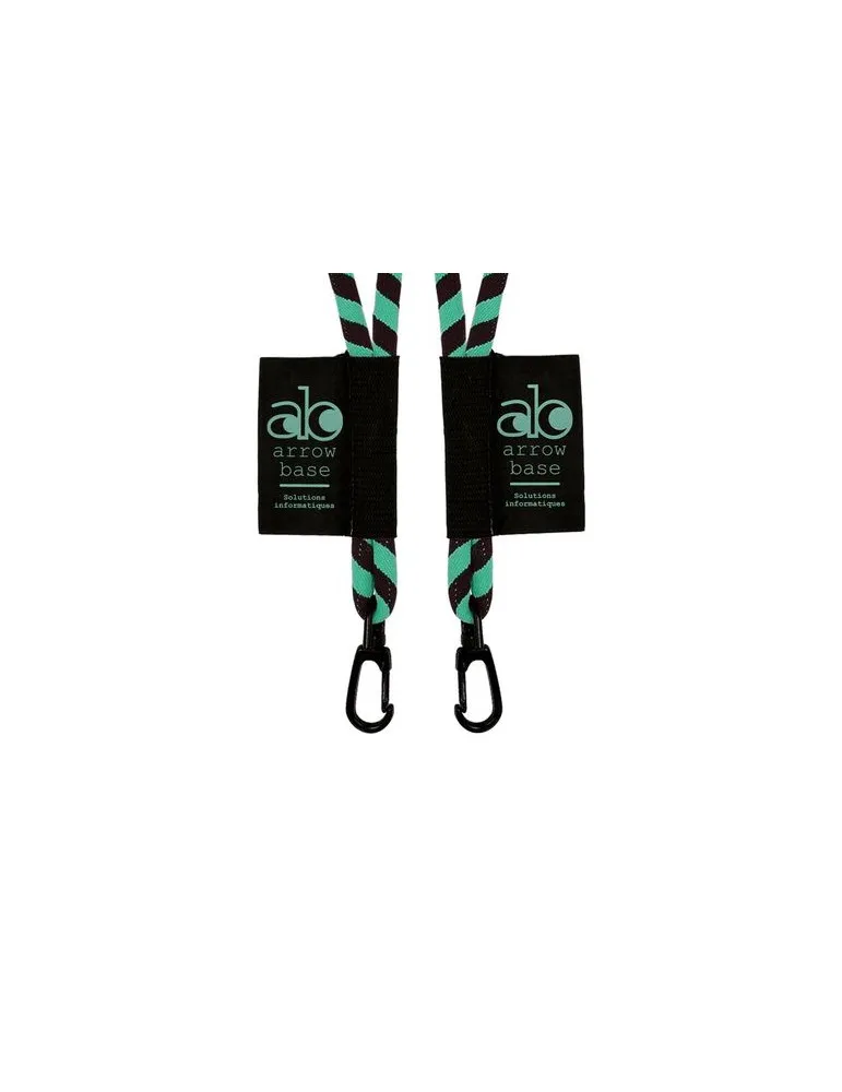 CORDON TOUR DE COU / LANAYRD TUBULAIRE TISSEE 2 COULEURS goodies publicitaire événementiel