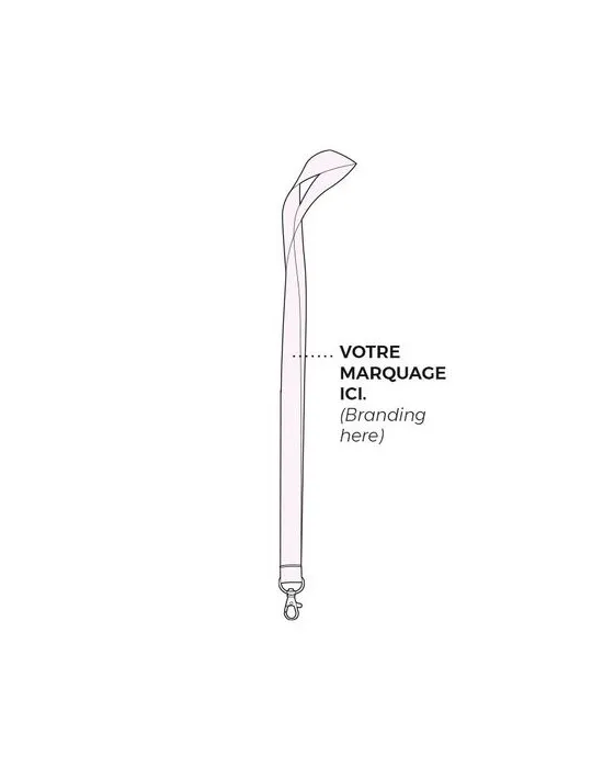 CORDON TOUR DE COU / LANYARD 2X92 CM - SUBLIMATION goodies publicitaire événementiel