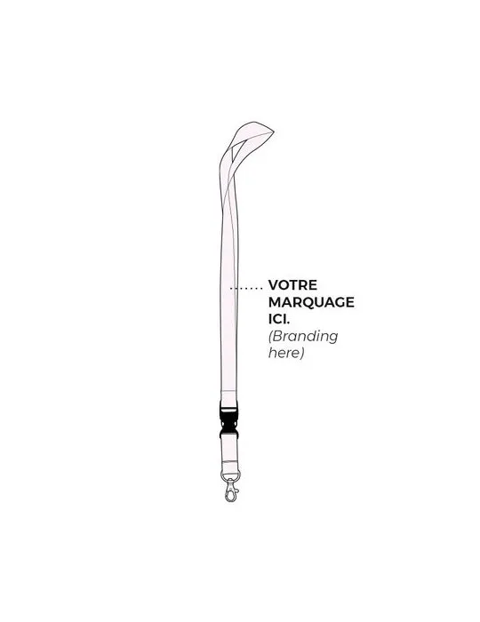 CORDON TOUR DE COU / LANYARD 2X85+10 CM impression haute définition