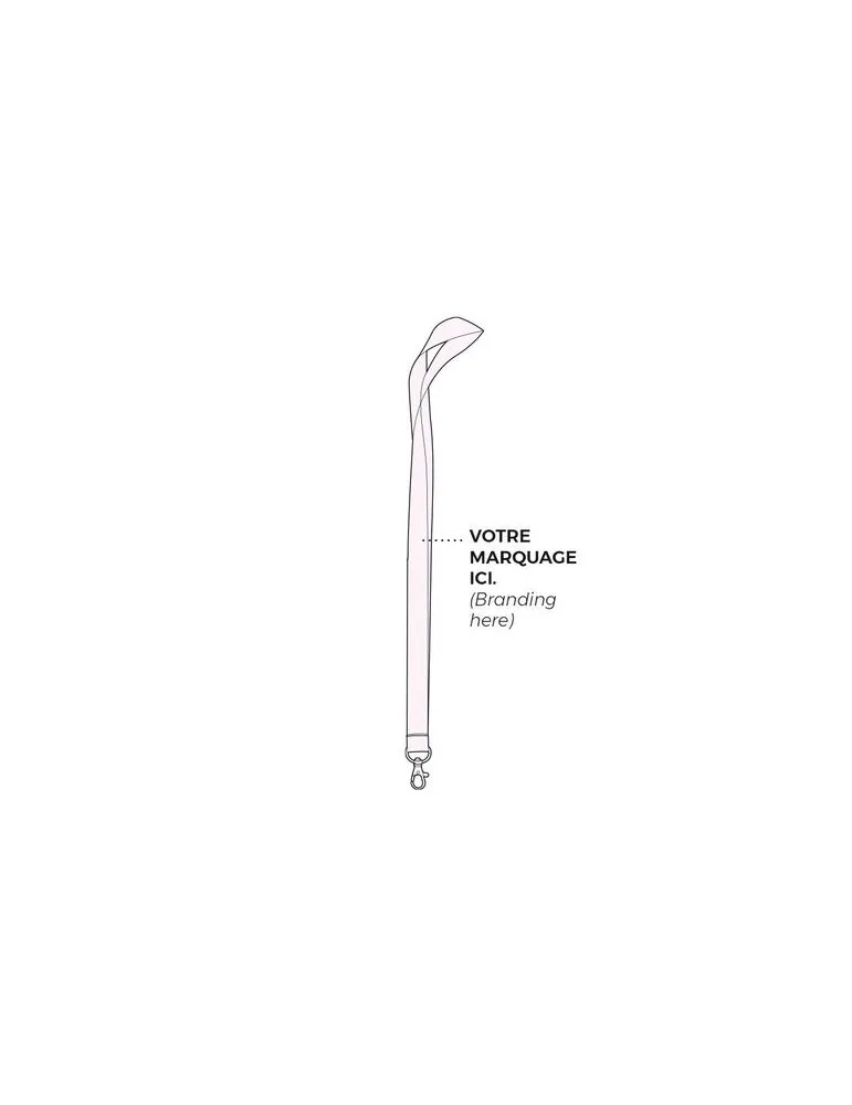 CORDON TOUR DE COU / LANYARD 2X92 CM impression haute définition