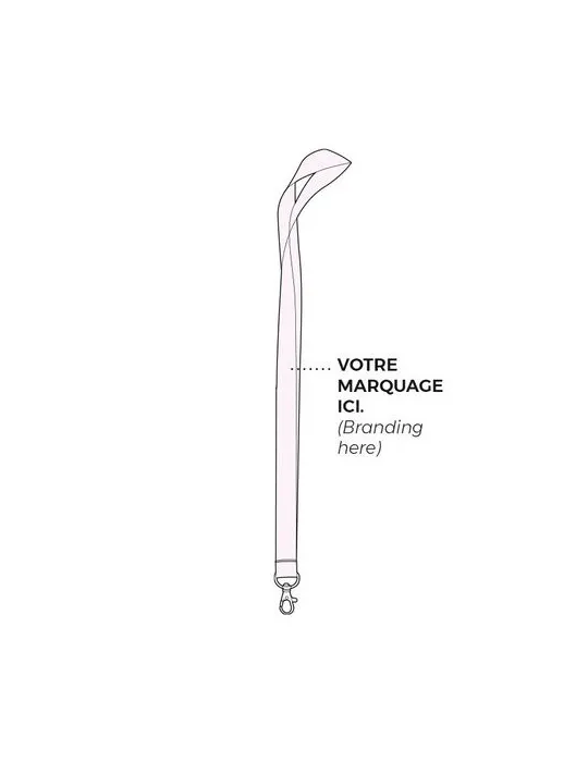 CORDON TOUR DE COU / LANYARD 2X92 CM impression haute définition