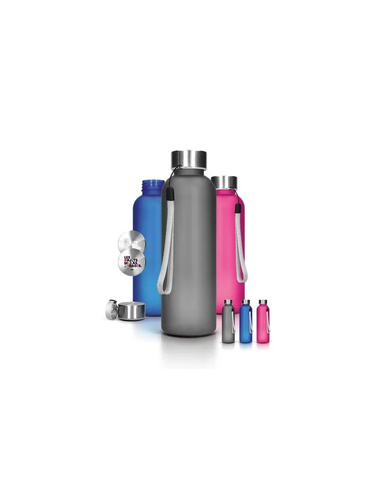 BOUTEILLE GOURDE TRANSLUCIDE EN Rpet 57 cl personnalisable avec votre logo