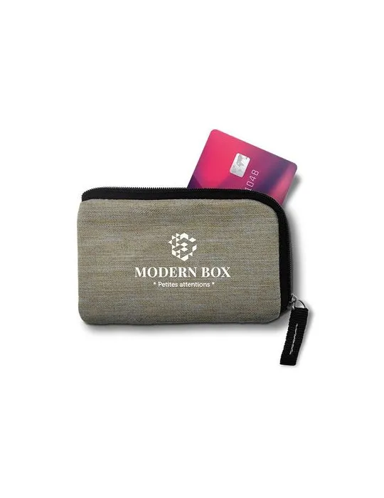 PORTE-MONNAIE PORTE-CARTE DE CREDIT ANTI RFID EN RPET