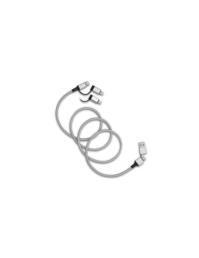 CABLE DE CHARGE 6 EN 1 A ENROULEMENT MAGNETIQUE objet promotionnel éco-responsable