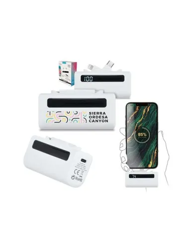 BATTERIE EXTERNE POWER BANK COMPACT 5000 mAh EN rABS