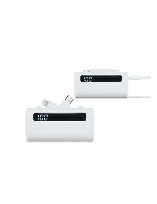 BATTERIE EXTERNE POWER BANK COMPACT 5000 mAh EN rABS goodies publicitaire événementiel