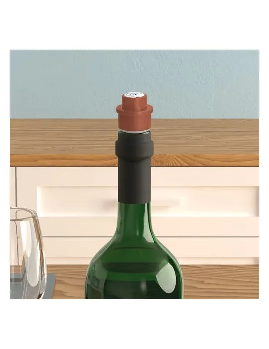 BOUCHON DE BOUTEILLE AVEC POMPE VIDE D'AIR, POMPE A VIN