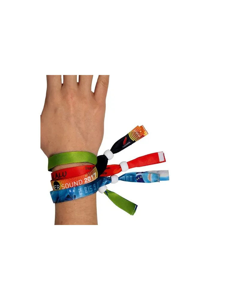 BRACELET INVIOLABLE EN SATIN - SUBLIMATION 2 FACES cadeau entreprise pas cher