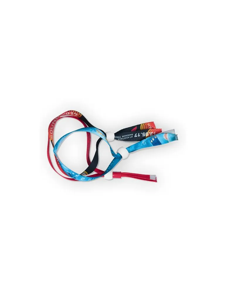 BRACELET INVIOLABLE EN SATIN - SUBLIMATION 2 FACES goodies publicitaire événementiel