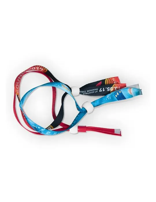 BRACELET INVIOLABLE EN SATIN - SUBLIMATION 2 FACES goodies publicitaire événementiel