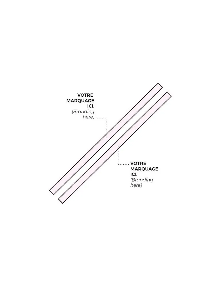 BRACELET INVIOLABLE EN SATIN - SUBLIMATION 2 FACES impression haute définition