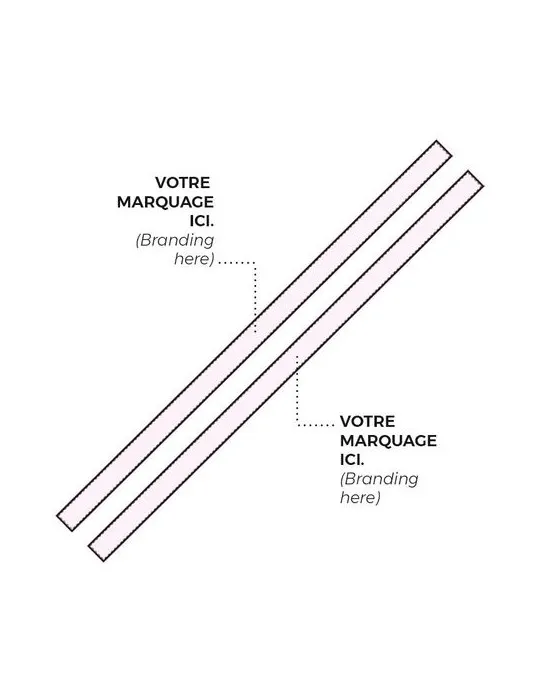 BRACELET INVIOLABLE EN SATIN - SUBLIMATION 2 FACES impression haute définition