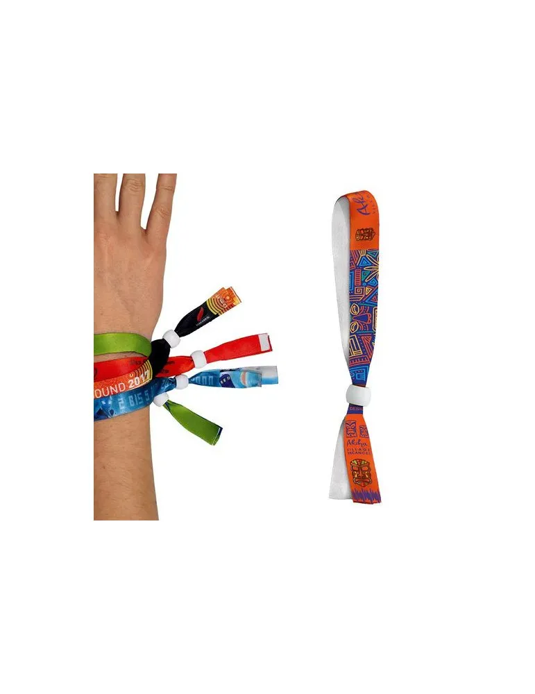 BRACELET INVIOLABLE EN SATIN - SUBLIMATION 1 FACE goodies publicitaire événementiel