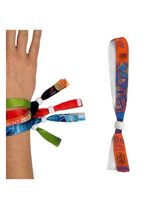 BRACELET INVIOLABLE EN SATIN - SUBLIMATION 1 FACE goodies publicitaire événementiel
