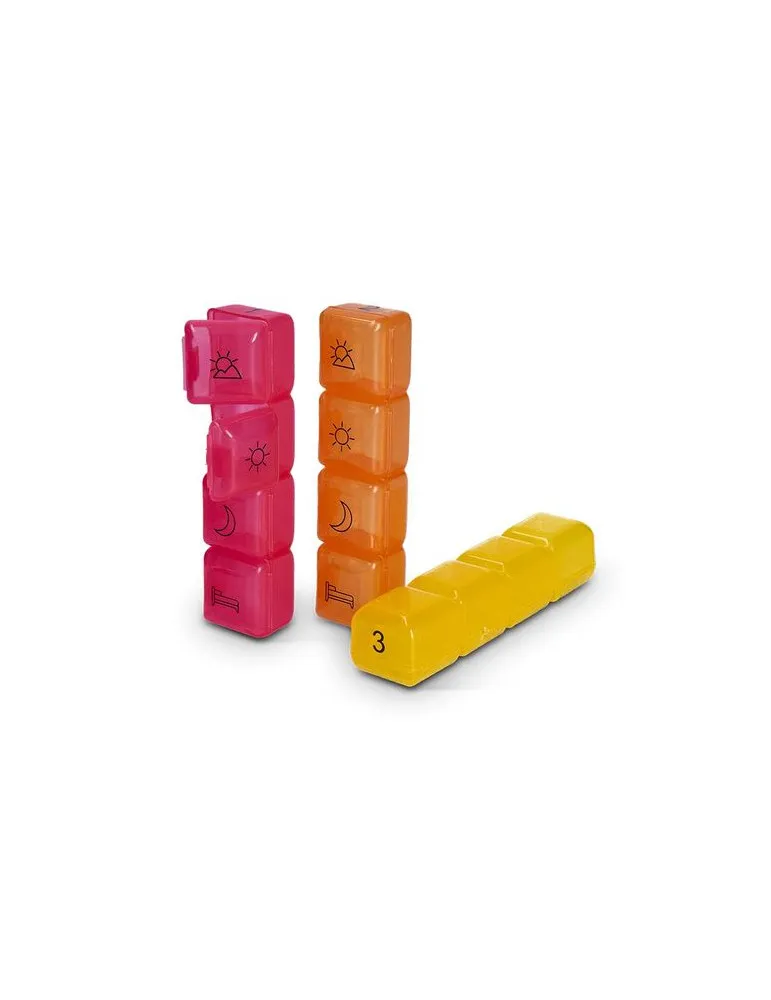 PILULIER HEBDOMADAIRE AVEC ETUI SIMILI CUIR