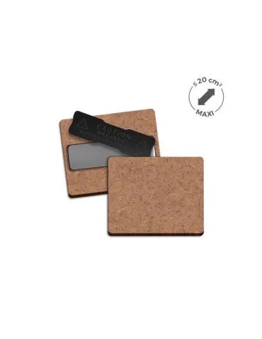 BADGE MDF EP 3 mm AVEC AIMANT MAXI 20 cm2 2