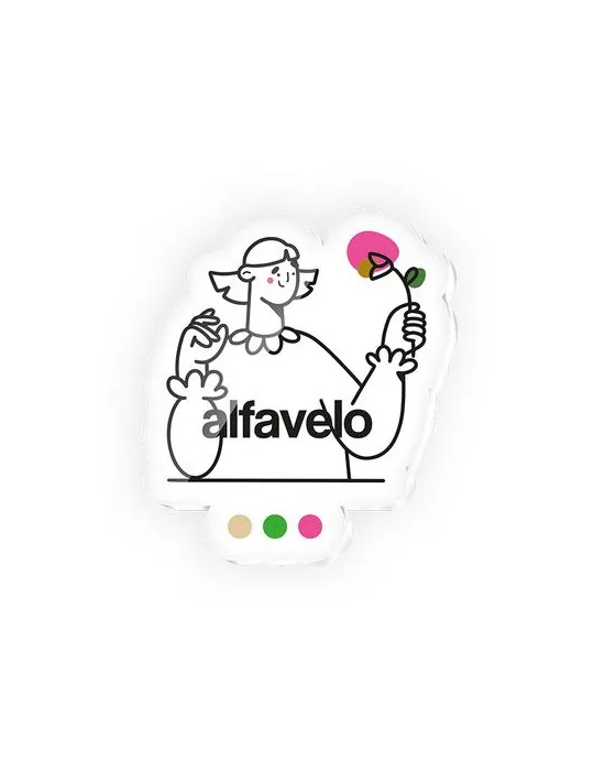 BADGE PLASTIQUE (PMMA) AVEC AIMANT ENTRE 20 cm2 et MAXI 40 cm2