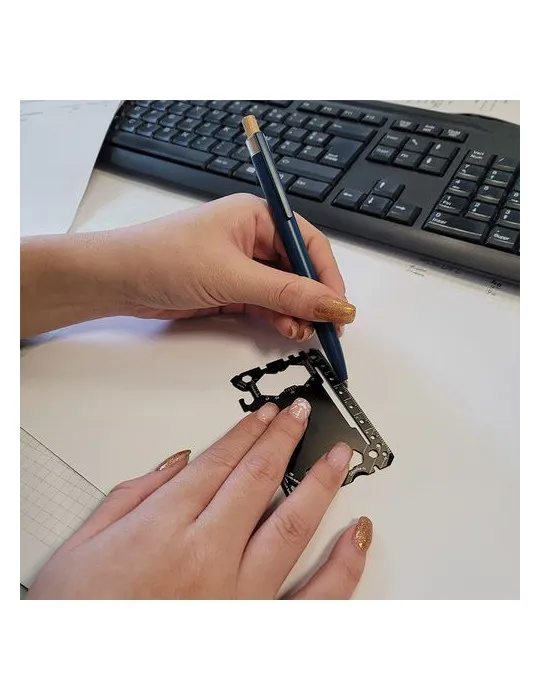 CARTE OUTIL MULTIFONCTION EN ACIER INOXYDABLE