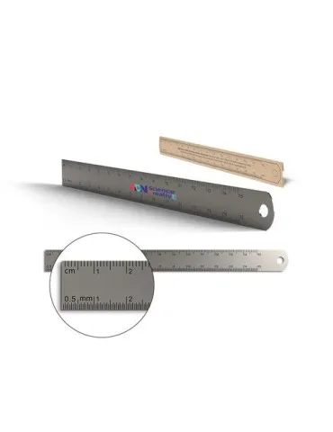 REGLET PRECISION INOX 170x15 mm AVEC TROU DE SUSPENSION