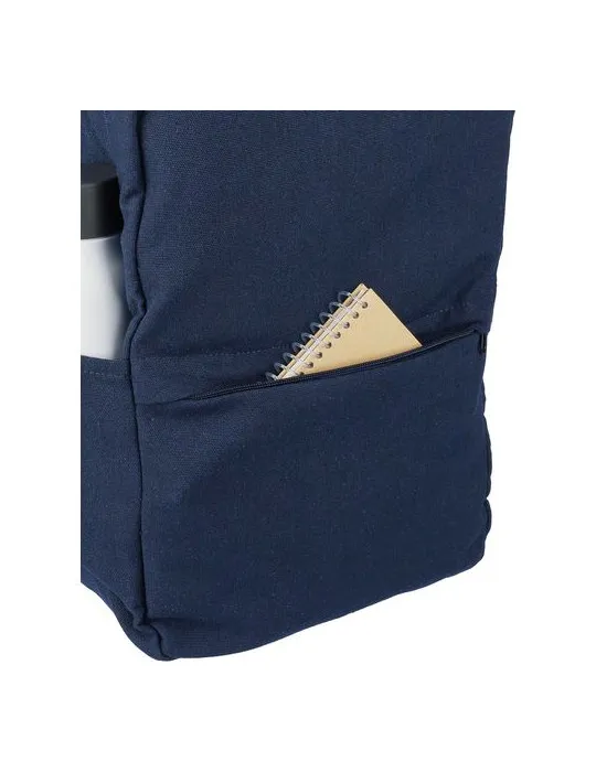 Sac à dos porte-ordinateur en polycoton 330 g/m2 Seraphina objet publicitaire robuste