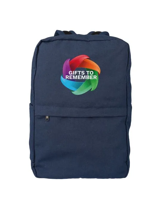 Sac à dos porte-ordinateur en polycoton 330 g/m2 Seraphina personnalisation sur mesure