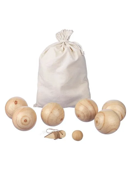 Ensemble de jeu de boules en bois Quillian