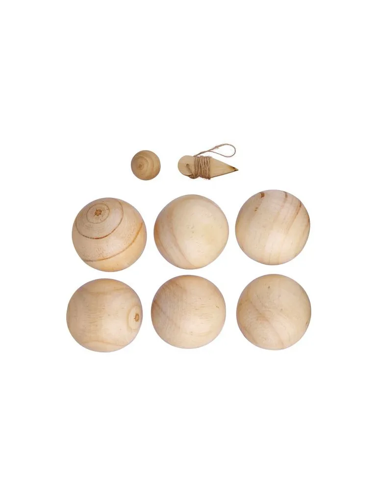 Ensemble de jeu de boules en bois Quillian