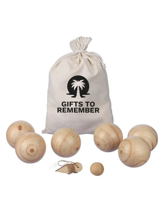 Ensemble de jeu de boules en bois Quillian
