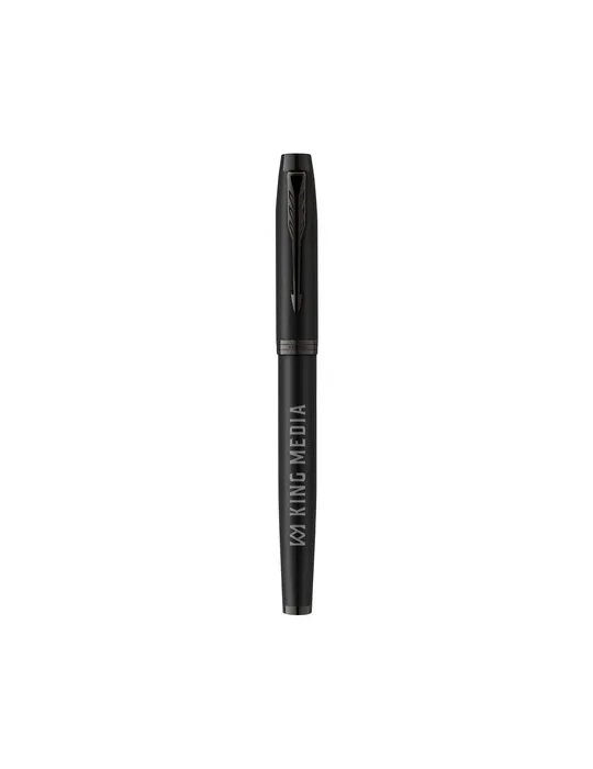 Parker IM Achromatic Roller Pen - noir personnalisable avec votre logo
