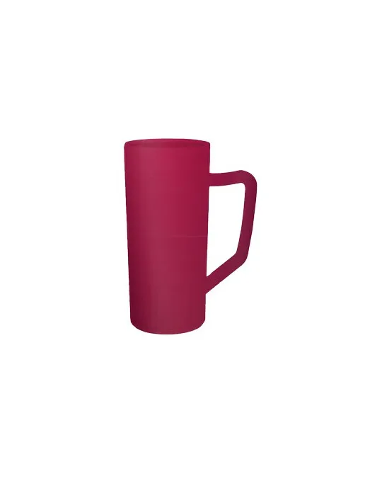 Chope à bière verte en plastique réutilisable et personnalisable 56cl sans BPA conformément à la réglementation française