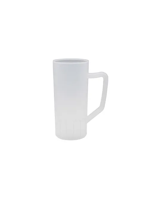 Chope à bière verte en plastique réutilisable et personnalisable 56cl sans BPA conformément à la réglementation française