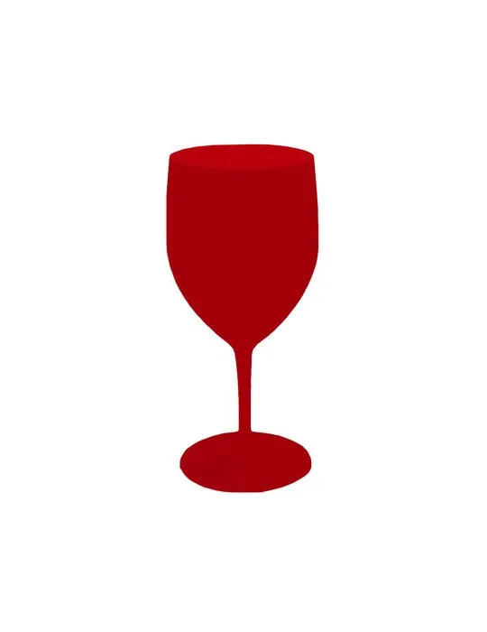 Verre à vin fushia réutilisable et personnalisable 30cl sans BPA conformément à la réglementation française