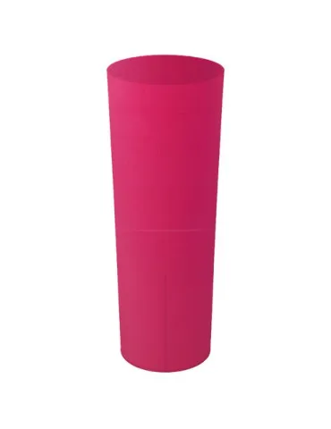 Verre tubo rouge  réutilisable et personnalisable 25cl sans BPA conformément à la réglementation française 2