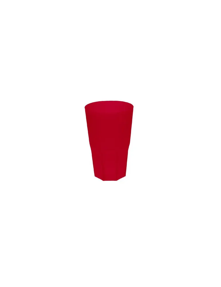 Gobelet graniti rouge réutilisable et personnalisable 40cl sans BPA conformément à la réglementation française
