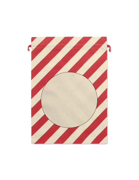 LAUKKU Grand sac coton Père Noël