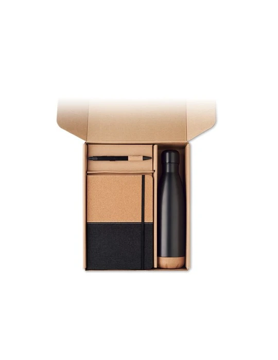 CADEAU Coffret cadeau 3 pièces Couleurs : noir cadeau entreprise pas cher