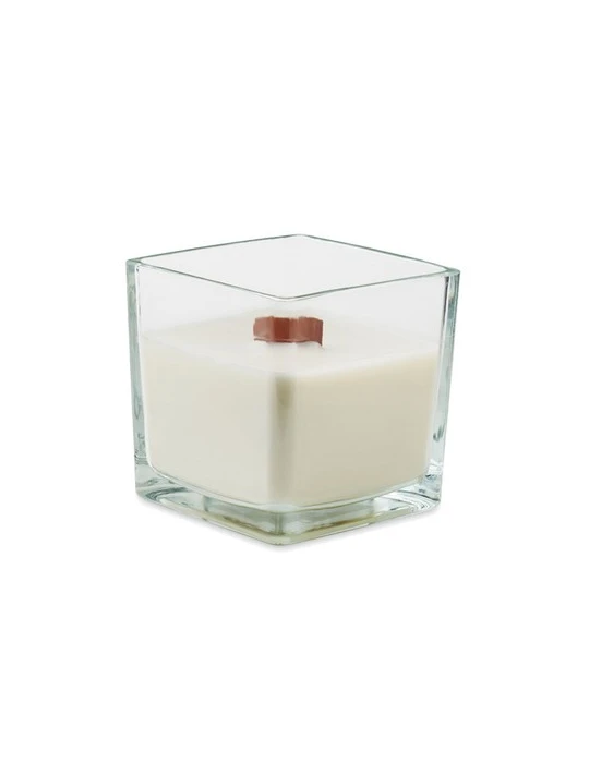 RIU Bougie en cire végétale 600gr Matières : verre Couleurs : transparent