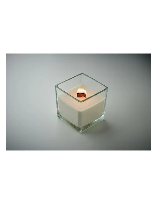 RIU Bougie en cire végétale 600gr Matières : verre Couleurs : transparent personnalisable avec votre logo