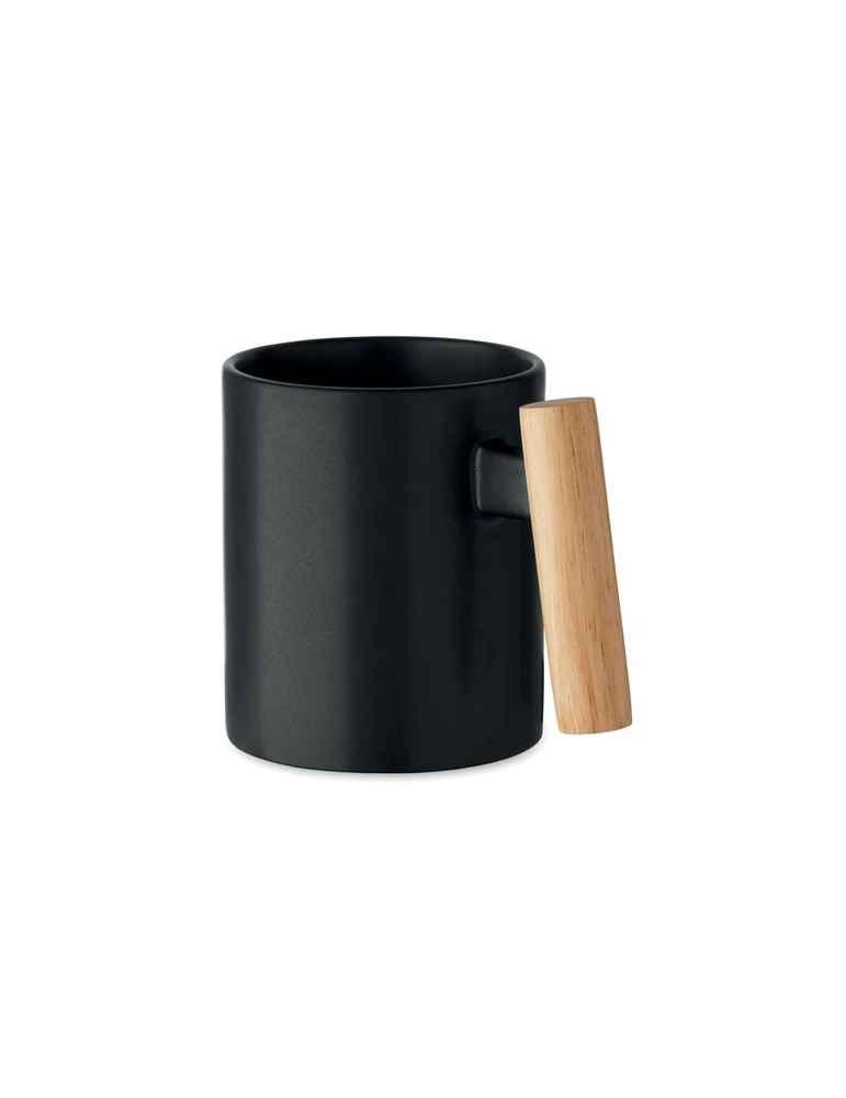 CRENATE Mug en céramique 320 ml Couleurs : noir personnalisable avec votre logo