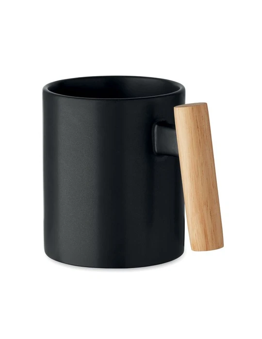 CRENATE Mug en céramique 320 ml Couleurs : noir personnalisable avec votre logo