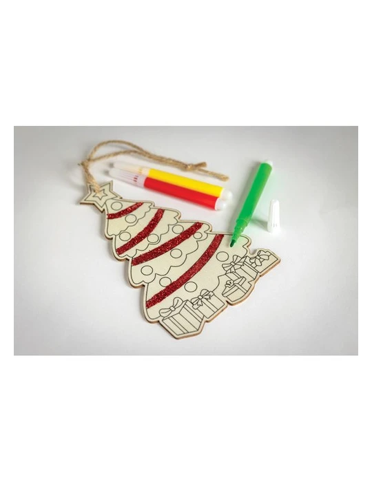 COLORTREE Décoration sapin de Noël Couleurs : bois livraison express 24h 48h