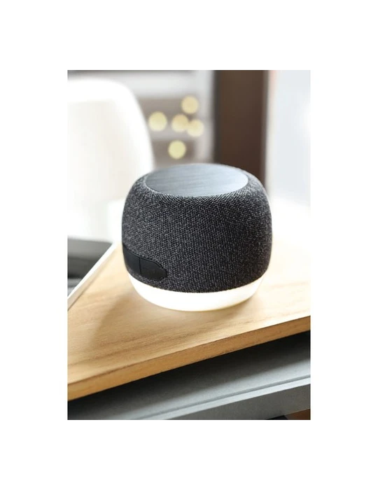 LISTOO+ Enceinte chargeur sans fil 15W Matières : ABS Couleurs : noir cadeau entreprise pas cher