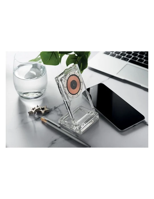 CRYL Chargeur sans fil 15W Matières : acrylique Couleurs : transparent cadeau entreprise pas cher